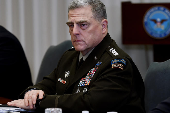 The chairman of the Joint Chiefs of Staff, Gen. Mark Milley, talked with NPR's Steve Inskeep about the potential for a disputed election.