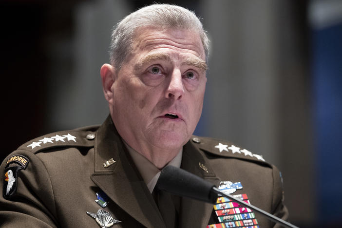 Chairman of the Joint Chiefs of Staff Gen. Mark Milley testifies during a House Armed Services Committee hearing on Capitol Hill in June.