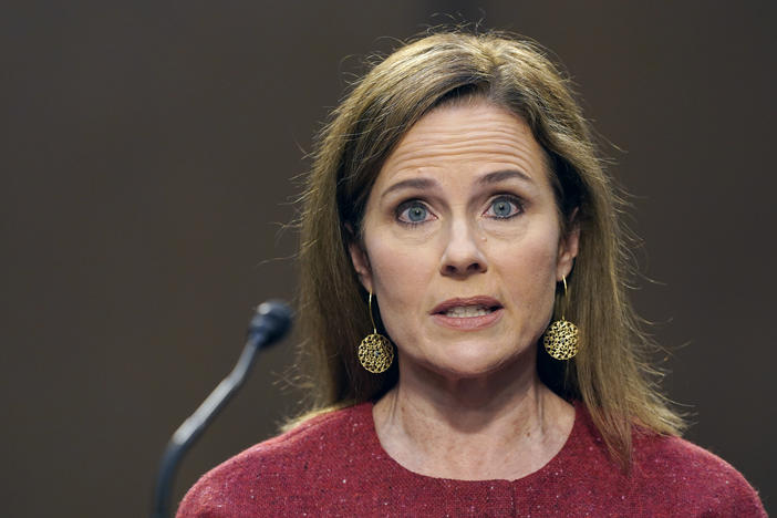 Supreme Court nominee Amy Coney Barrett was asked her views on interpreting the meaning of the Constitution in her second day of confirmation hearings.