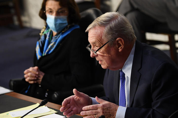 Democratic Sens. Dianne Feinstein and Dick Durbin questioned Judge Amy Coney Barrett on voting rights during Wednesday's confirmation hearing.