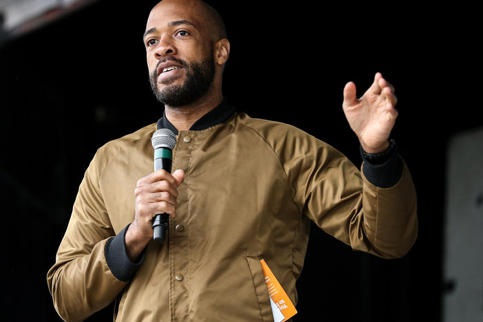 Wisconsin Lt. Gov.  Mandela Barnes (seen here in June 2019) says the state is setting up alternate care facilities in case hospitals are overrun as coronavirus cases spike.