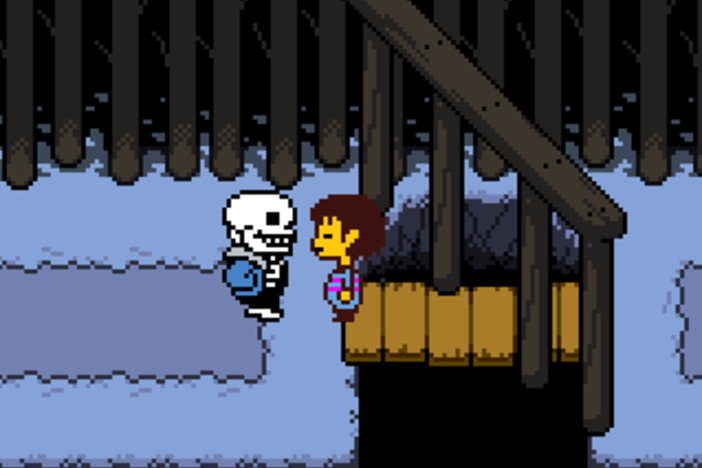 Fan favorite Sans the Skeleton pops up to tell you about all the terrible things you've done.