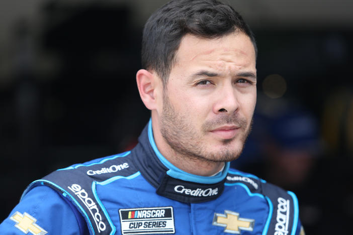 Kyle Larson, shown here during a practice at Daytona International Speedway in February, has been reinstated by NASCAR after he was suspended in April.