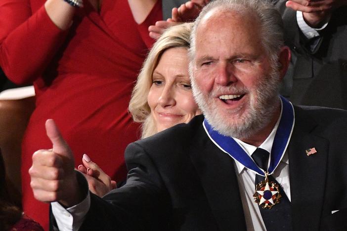 Conservative and controversial talk radio host Rush Limbaugh was awarded the Presidential Medal of Freedom during President Donald Trump's State of the Union address in February 2020.