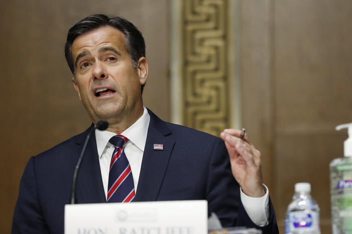 Director of National Intelligence John Ratcliffe during his Senate confirmation hearing earlier this year.