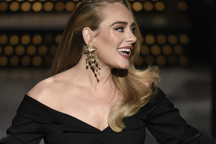 Host Adele during the <em>Saturday Night Live</em> monologue on Saturday, Oct. 24, 2020.