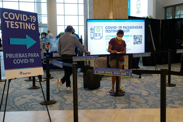 The Tampa International Airport has started coronavirus testing for passengers with a boarding pass or proof of a reservation for a flight in the near future.