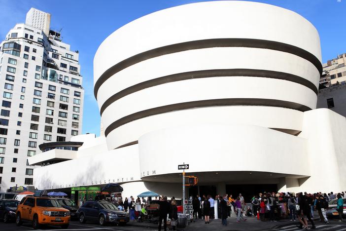 Frank Lloyd Wright's Solomon R. Guggenheim Museum in New York City on April 16, 2016.