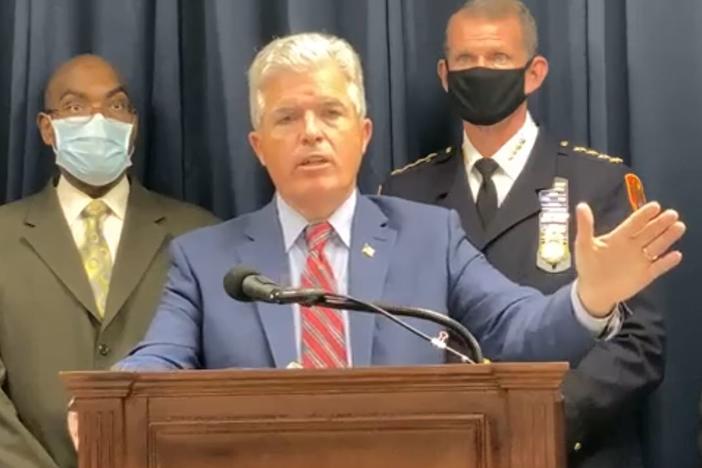 Suffolk County Executive Steven Bellone announced fines on Wednesday against a Long Island, N.Y., country club and a resident for hosting events in violation of social-gathering limits.