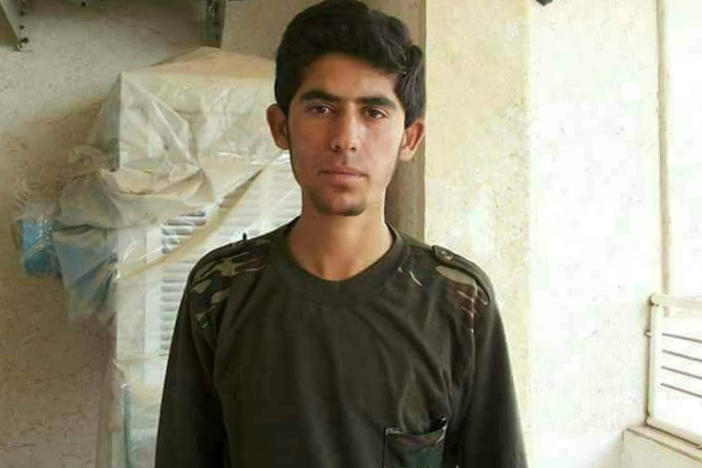 Khaled Jamal Abdullah after running away from home to pledge allegiance to ISIS and join the militant group as a fighter. He had just turned 16.
