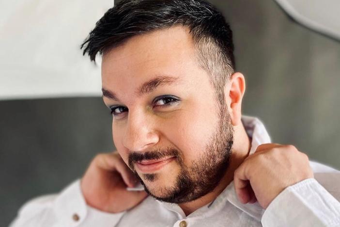 Christian Hull delights fans on the video app TikTok, where you'll see him go through a range of emotions playing a low-stakes paint-guessing game.