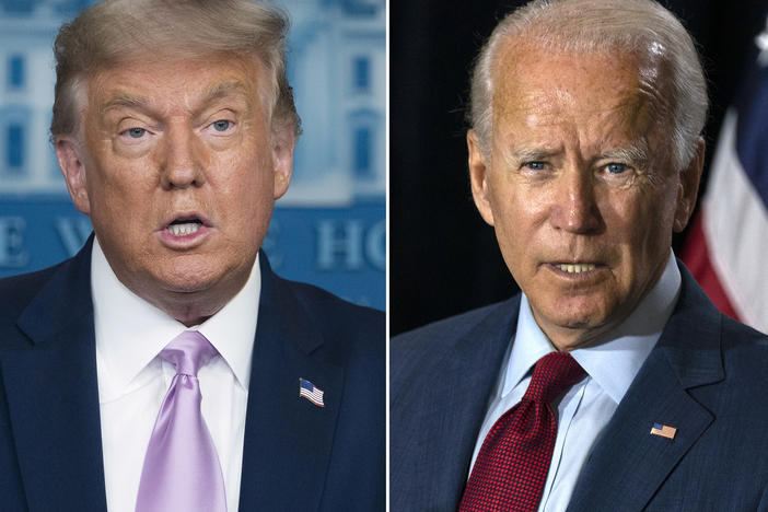 Voters are sharply divided along partisan lines and their views on President Trump and Joe Biden when it comes to the economy and the pandemic, according to a massive poll conducted by The Associated Press.