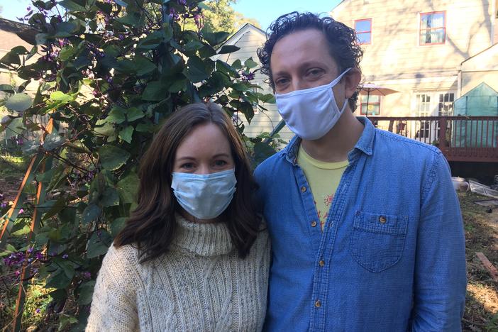 Bethany Lind Mendenhall and her husband, Eric Mendenhall, say they're concerned about the division they see in the country.