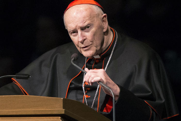 A new Vatican report details the church's handling of abuse allegations against former Cardinal Theodore McCarrick, shown here in 2015.