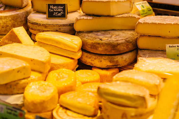 Butyric acid gives some cheeses their distinctively strong scent.