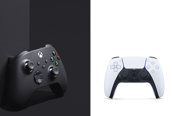 <em></em>The Microsoft Xbox Series X and the Playstation 5.