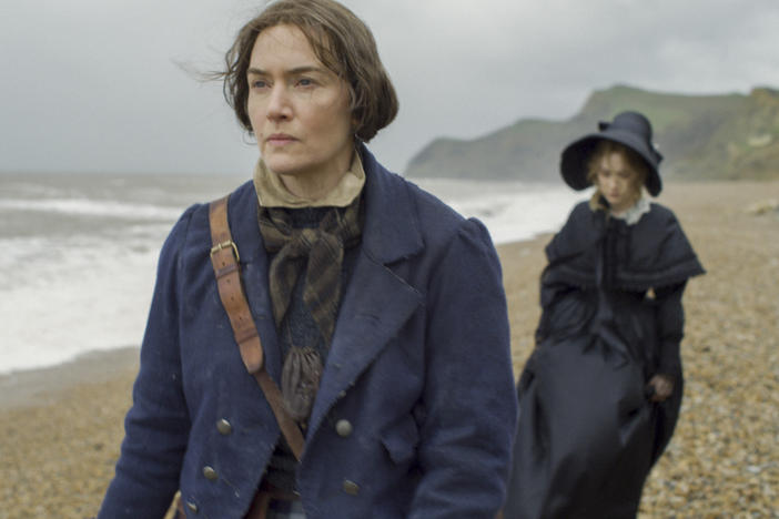 "I feel proud of myself now, as a 45-year-old woman, to have just played a role in which ... my age really shows on my face," says Kate Winslet. She plays British paleontologist Mary Anning in the new film <em>Ammonite.</em>
