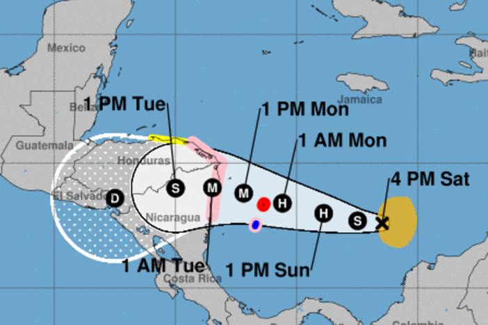 Tropical Storm Iota is expected to develop into a major hurricane within the next few days.