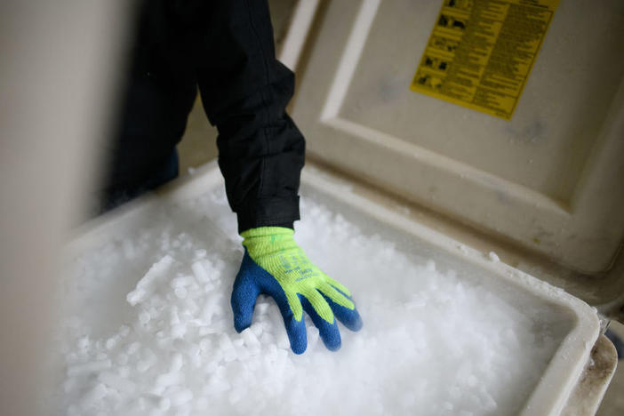 The Pfizer COVID-19 vaccine needs to be stored at minus 70 Celsius. Health care providers will need to store it either in dry ice for shorter stints or in specialized freezers.