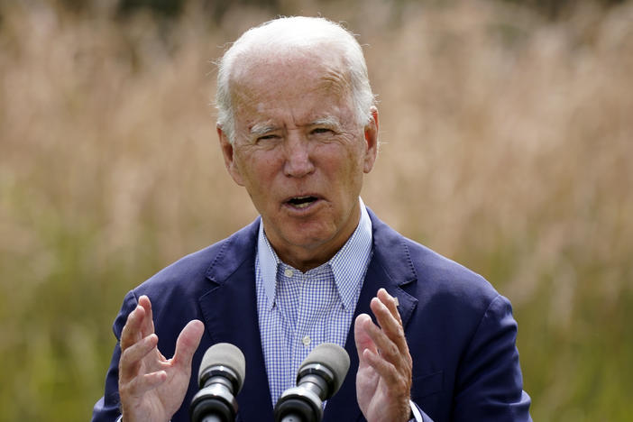 Joe Biden speaks about climate change and wildfires affecting Western states during a speech in Wilmington, Del., on Sept. 14. Although the president-elect has promised an ambitious agenda to tackle climate change, few expect a death knell for the oil industry.