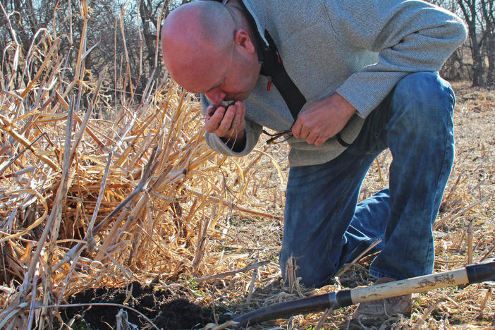 Del Ficke, a farmer in Pleasant Dale, Neb., has embraced the cause of building carbon-rich soil, capturing carbon dioxide from the air in the process.