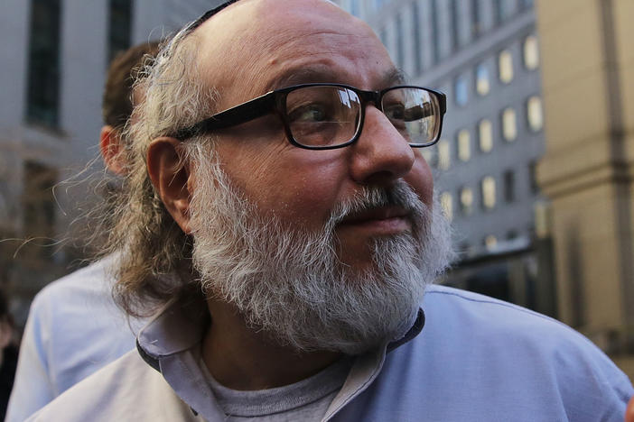 Jonathan Pollard, the American convicted of spying for Israel, leaves a New York courthouse following his release from prison in 2015. As of Friday, Pollard has completed the terms of his parole and is a free man.