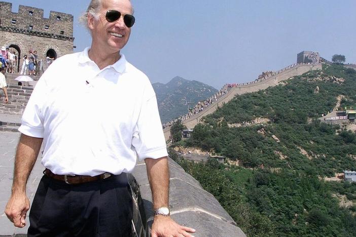 Then-Sen. Joe Biden, in August 2001, on his first trip to China as chairman of the Senate Foreign Relations Committee.