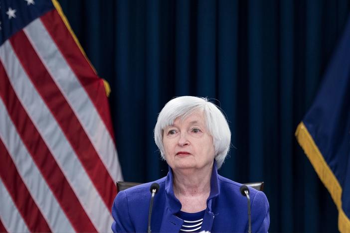 Then-Federal Reserve Board Chair Janet Yellen speaks during a briefing in 2017. President-elect Joe Biden reportedly will nominate Yellen as his Treasury secretary.