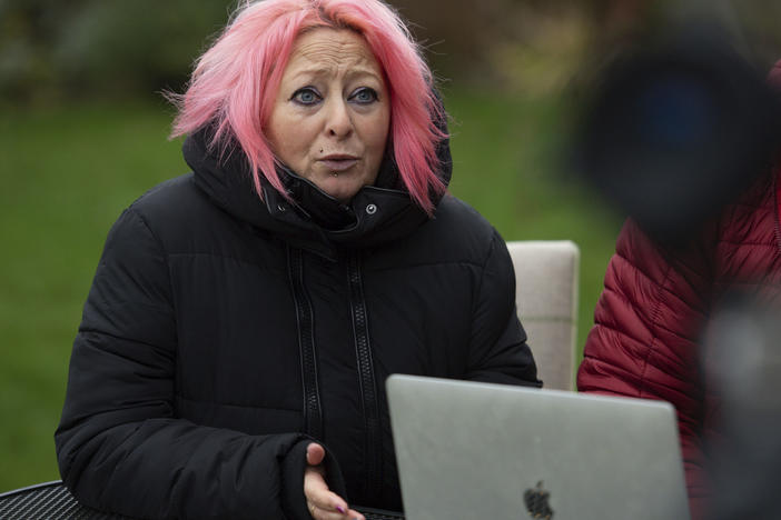 Charlotte Charles, mother of 19-year-old Harry Dunn, is seen in Charlton, England, on Tuesday. Dunn's family lost a court battle with the U.K. government over whether the American driver who fatally struck their son had diplomatic immunity.