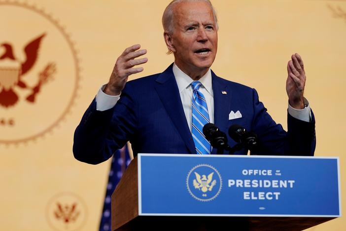 In his Thanksgiving address Wednesday, President-elect Joe Biden acknowledged that the imperative "to love our neighbors as ourselves," may strike many people right now as "a radical act." But Biden insisted, "We must try."