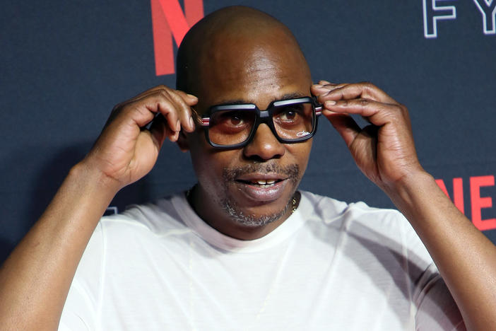 Comedian Dave Chappelle at the 2018 Netflix FYSEE Kick-Off event in Los Angeles.