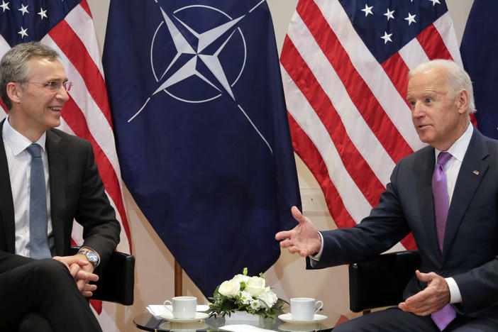 Joe Biden meets with NATO Secretary-General Jens Stoltenberg in Munich in 2015. Relations will no doubt be far more cordial under Biden, but Europe and the U.S. have differences that transcend the Trump administration.