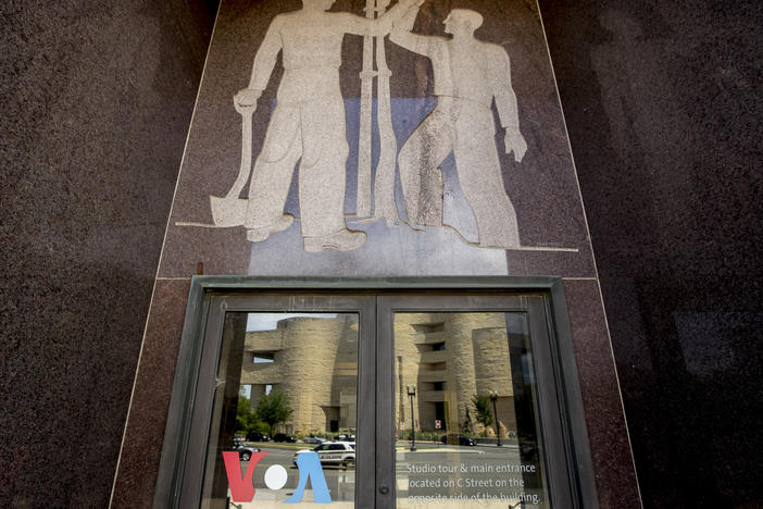 The headquarters of the U.S. government's premier international broadcaster, Voice of America, in Washington, D.C.