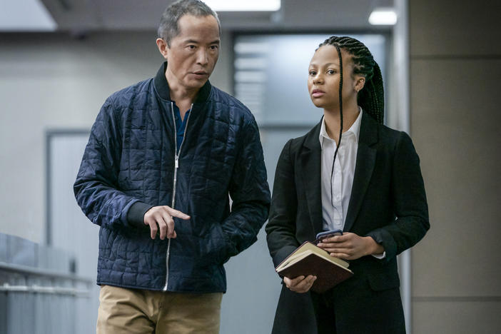 Eric (Ken Leung) and Harper (Myha'la Herrold) have a complicated dynamic on HBO's <em>Industry.</em>