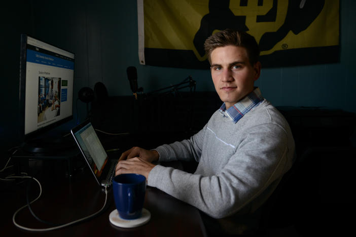 Sam Smith, a University of Colorado Boulder grad who is applying to medical schools, says he has been inspired by the example of health care workers during the pandemic. He plans to specialize in infectious diseases. "I want to be on the front lines of the next one," he says.