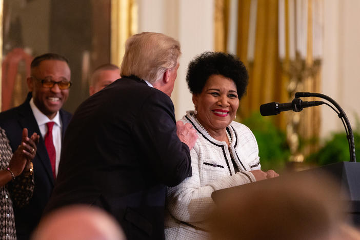 President Trump commuted the sentence of and later pardoned Alice Marie Johnson, who had received a life term in a drug case.