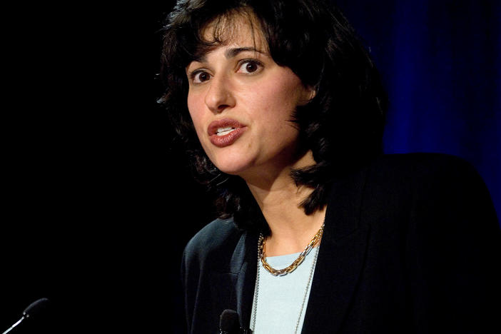 Dr. Rochelle Walensky is President-elect Joe Biden's pick to head the CDC. Here, she speaks at a 2006 HIV conference in Washington, D.C.