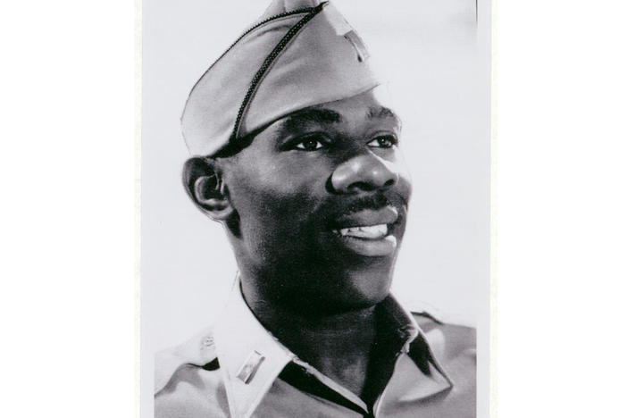 Robert P. Madison served in the 370th Regimental Combat Team, 92nd Infantry Division, the only all-Black division to see infantry combat in World War II.