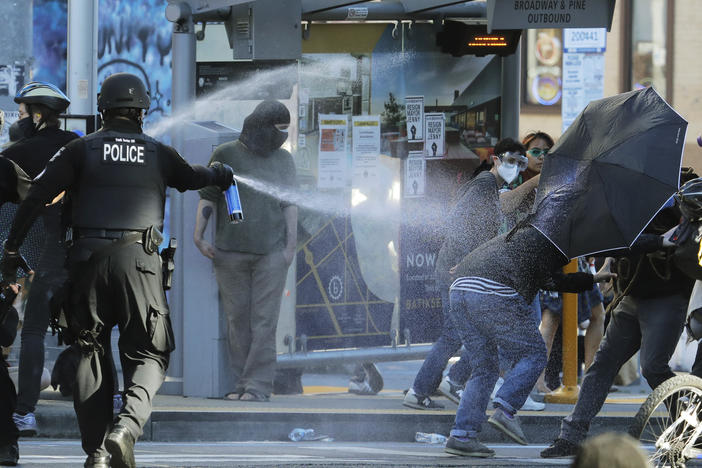 The decision on Monday was a partial victory for Black Lives Matter protesters but Judge Richard Jones found that in several instances, Seattle Police Department officers were justified in their use of less lethal weapons.