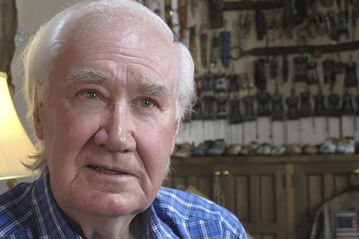 A grandson of Forrest Fenn, seen here in 2015, has confirmed the identity of the man who found Fenn's buried stash of gold and jewels in Wyoming in June.