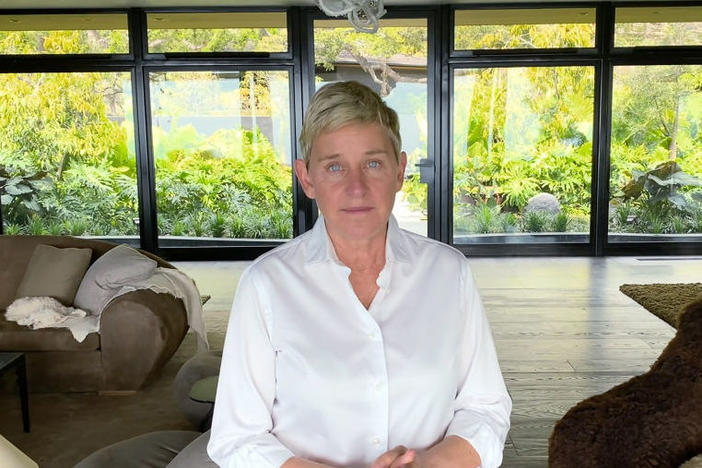 Ellen DeGeneres appears in a Fox television special benefiting pandemic relief in March.