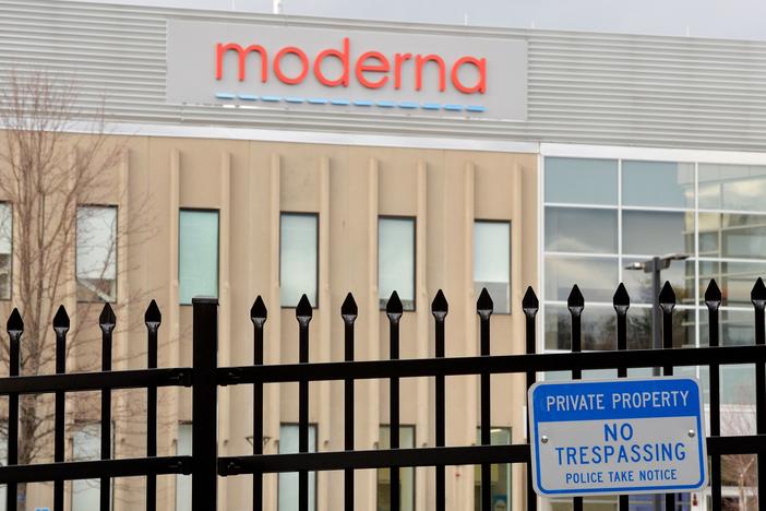 Moderna is making its COVID-19 vaccine at a company factory in Norwood, Mass.