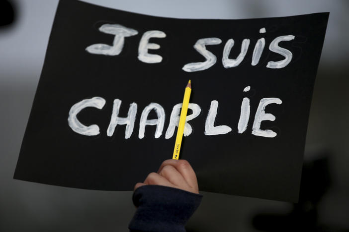 In the wake of the 2015 attack in Paris, "<em>Je Suis</em> Charlie" became a rallying cry for demonstrators grieving the victims at the controversial French publication <em>Charlie Hebdo</em>. On Wednesday, a French court found 14 individuals guilty of supporting the massacre.