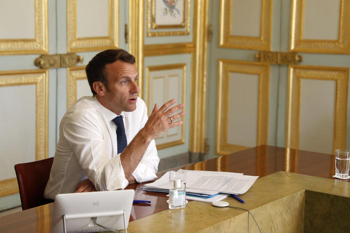 French President Emmanuel Macron will isolate himself for seven days after testing positive for the coronavirus.