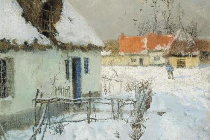 Frits Thaulow, <em>Cottages in the Snow</em>, 1891