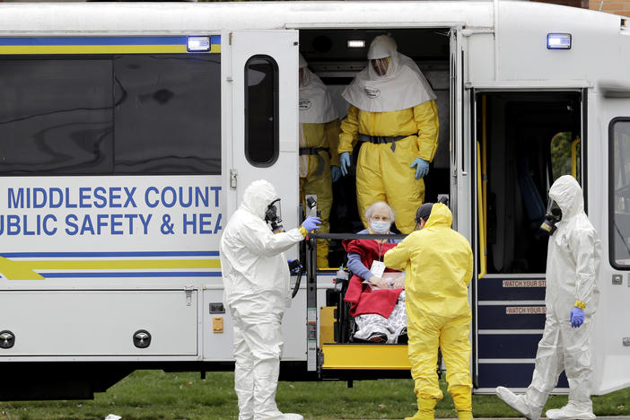 For the 78 residents of St. Joseph's Senior Home in New Jersey, the arrival of hazmat-suited officials in March in their caravan of ambulance buses was terrifying. Some evacuees with dementia shouted and furiously clawed at them. Others begged not to be taken away.