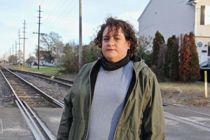 Vanessa Keegan, her boyfriend and 3-year-old son live a block from where rail cars will carry liquefied natural gas to an export facility on the Delaware River.