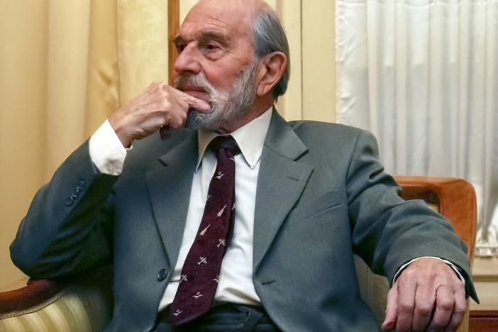 George Blake, a former British spy and double agent in service of the Soviet Union, in Moscow in 2006.