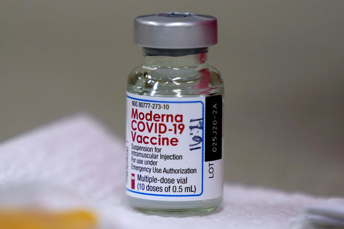 Moderna's COVID-19 vaccine must be kept between 36 and  46 degrees Fahrenheit. The vials can remain at room temperature for up to 12 hours.