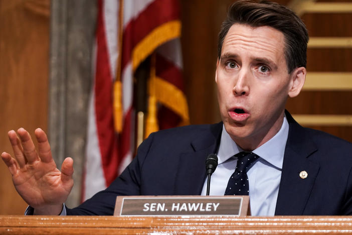 Sen. Josh Hawley, R-Mo., seen here during a Dec. 16 hearing, has said he plans to object to the certification of President-elect Joe Biden's victory during the joint session of Congress on Jan. 6.